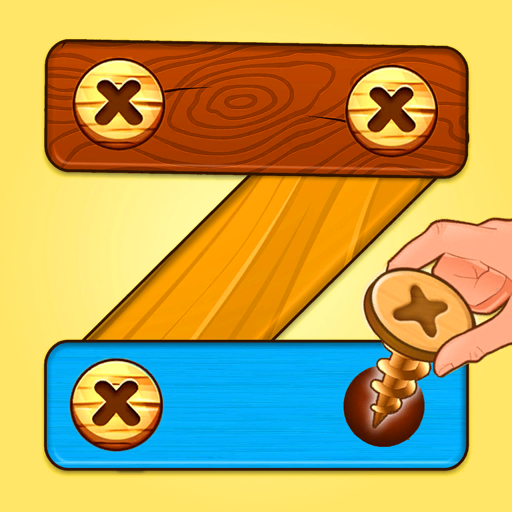 Wood Nuts Bolt Pin Puzzle Game